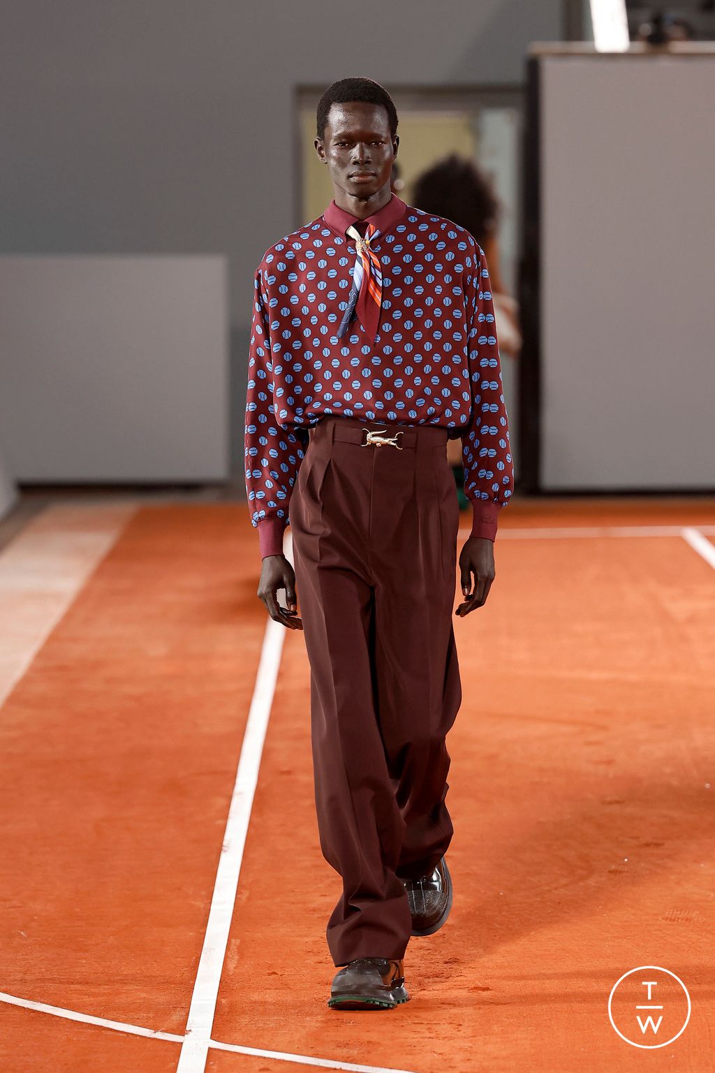 Fashion Week Paris Fall/Winter 2024 look 24 from the Lacoste collection 女装