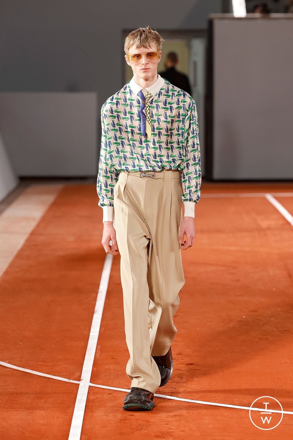 Fashion Week Paris Fall/Winter 2024 look 28 from the Lacoste collection womenswear
