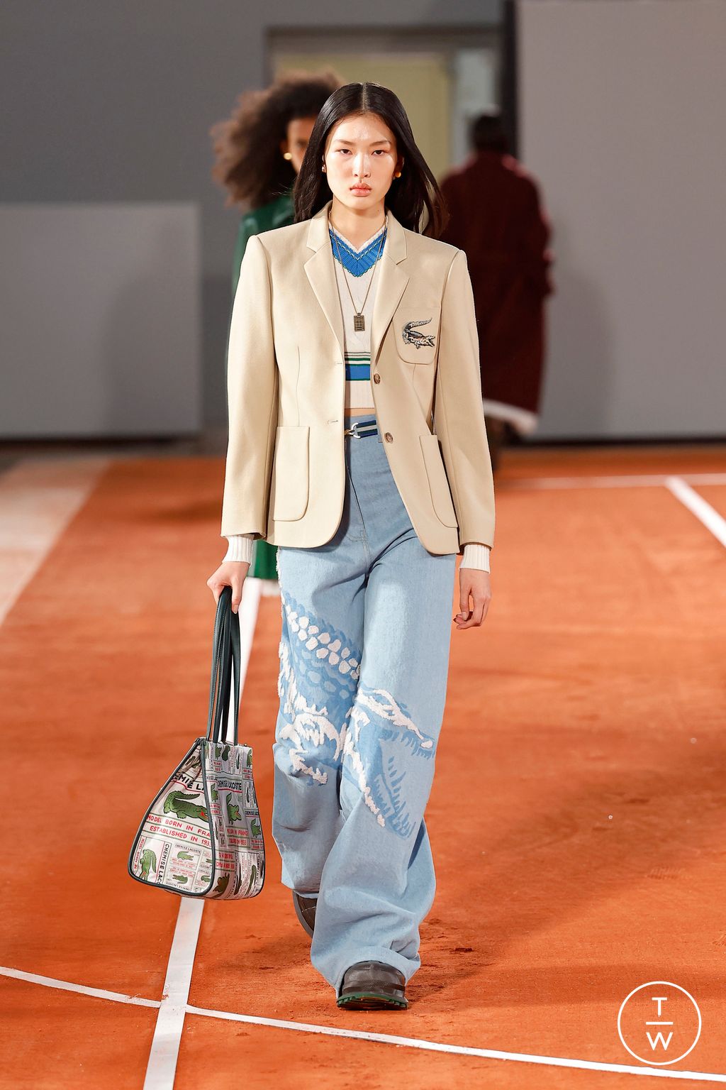 Fashion Week Paris Fall/Winter 2024 look 31 de la collection Lacoste womenswear