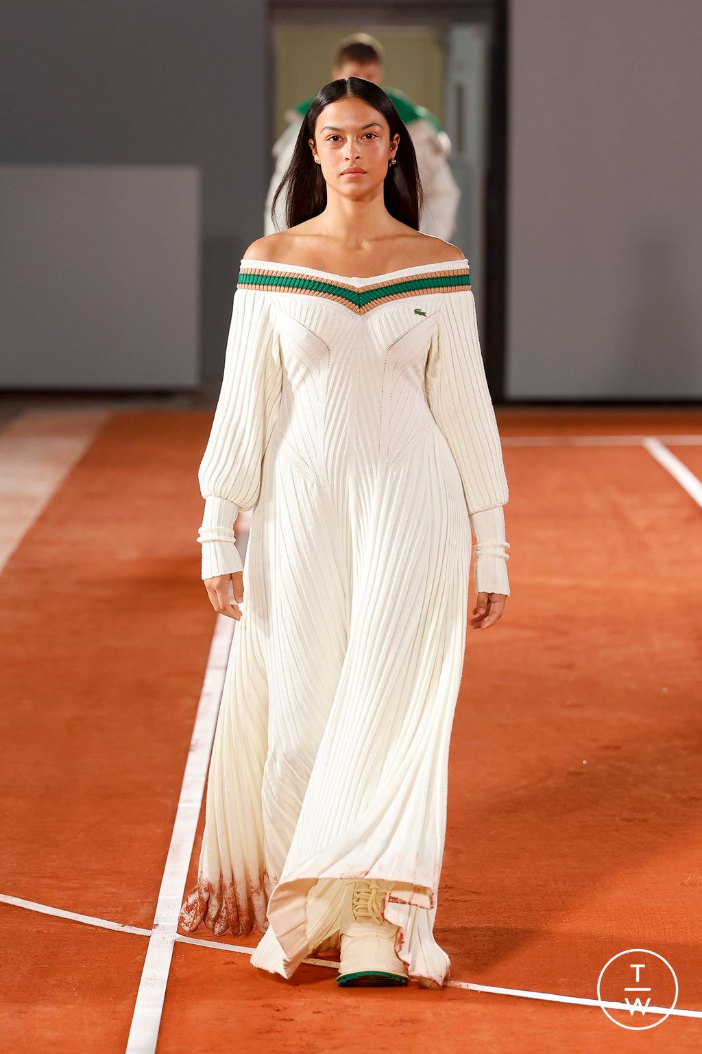 Fashion Week Paris Fall/Winter 2024 look 36 from the Lacoste collection womenswear