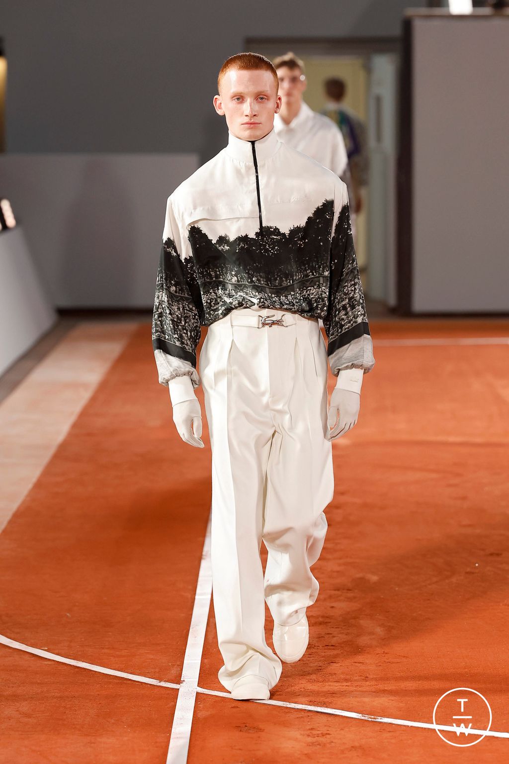 Fashion Week Paris Fall/Winter 2024 look 42 de la collection Lacoste womenswear
