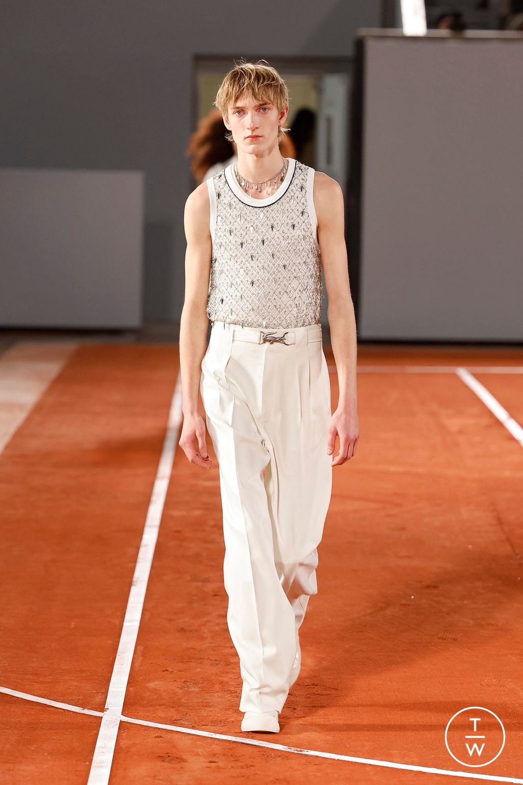 Fashion Week Paris Fall/Winter 2024 look 46 from the Lacoste collection womenswear