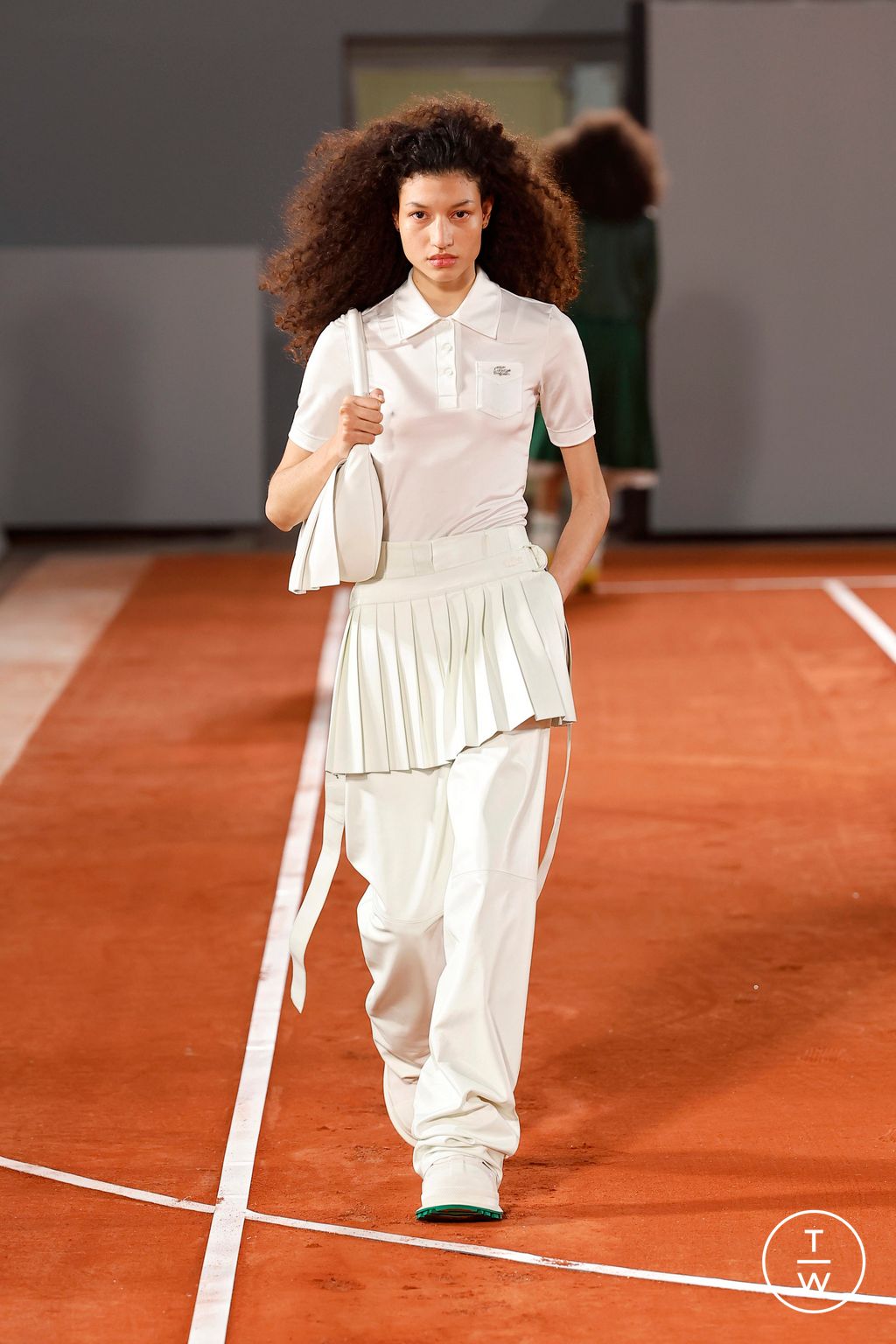 Fashion Week Paris Fall/Winter 2024 look 47 de la collection Lacoste womenswear