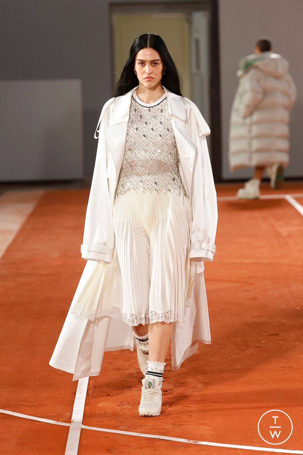 Fashion Week Paris Fall/Winter 2024 look 50 de la collection Lacoste womenswear