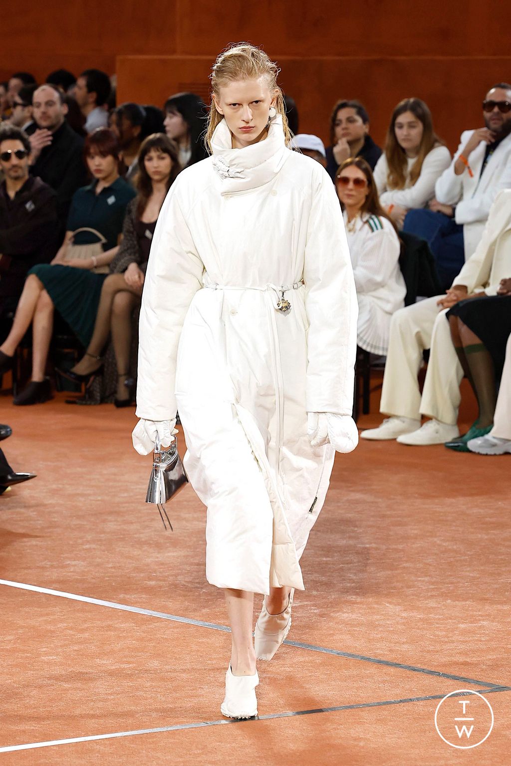 Fashion Week Paris Fall/Winter 2025 look 1 from the Lacoste collection womenswear