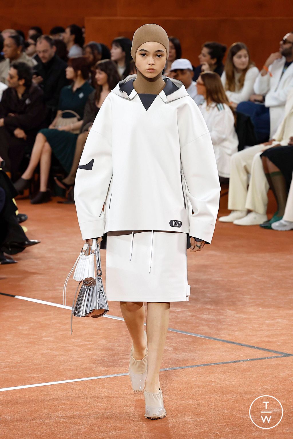 Fashion Week Paris Fall/Winter 2025 look 5 from the Lacoste collection womenswear