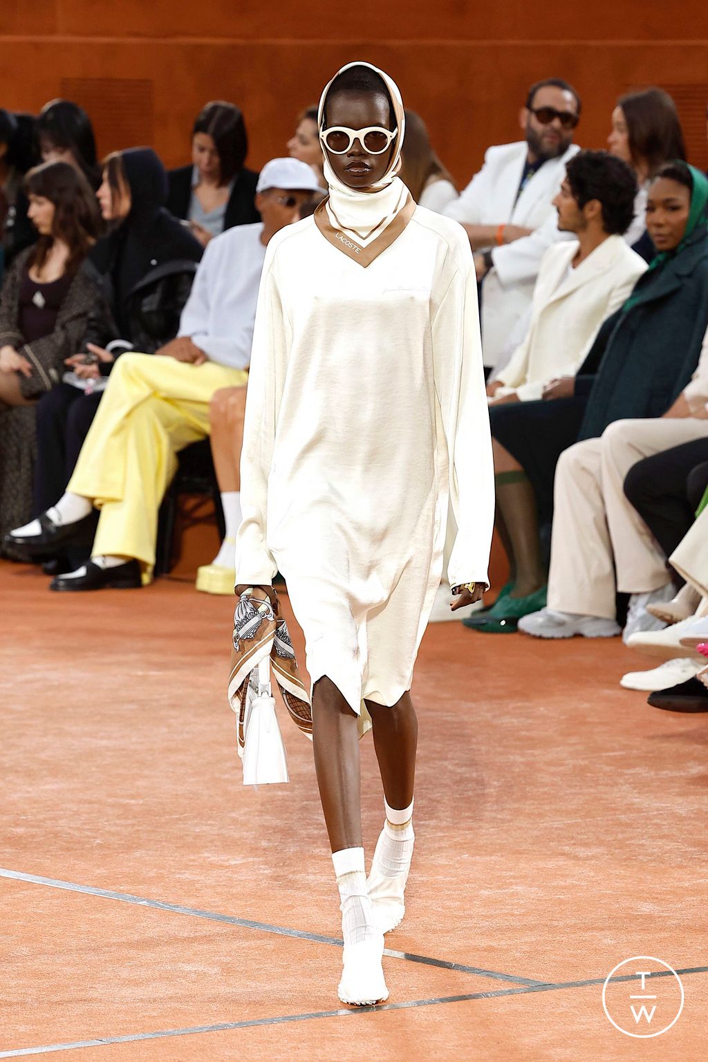 Fashion Week Paris Fall/Winter 2025 look 21 from the Lacoste collection womenswear
