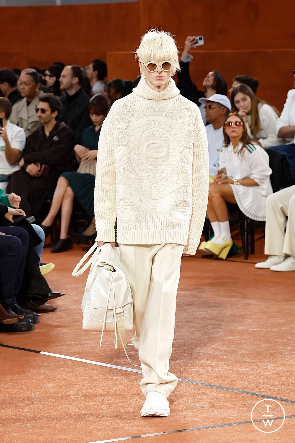 Fashion Week Paris Fall/Winter 2025 look 24 from the Lacoste collection womenswear