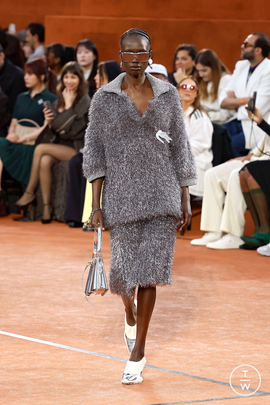 Fashion Week Paris Fall/Winter 2025 look 30 from the Lacoste collection womenswear