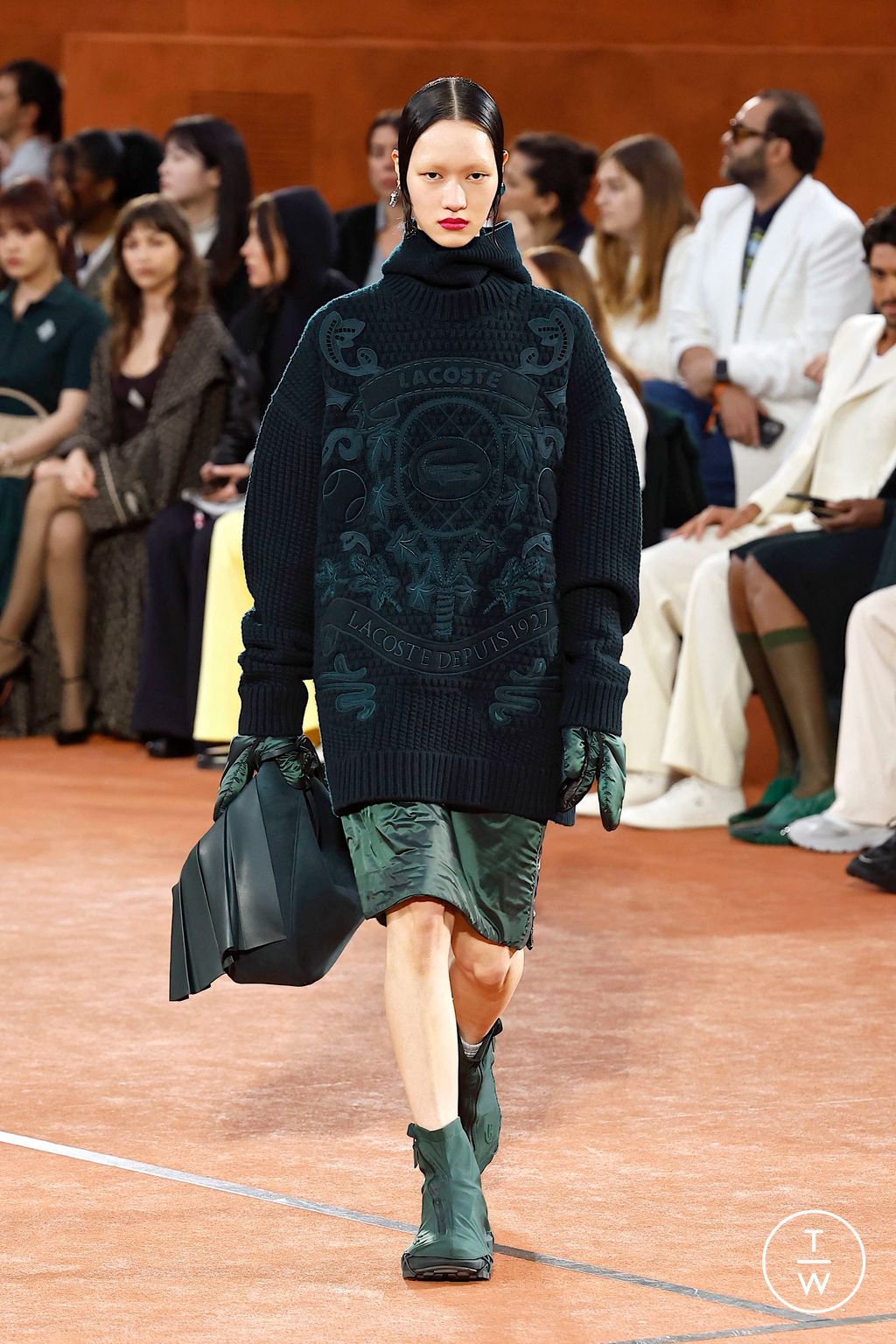 Fashion Week Paris Fall/Winter 2025 look 38 from the Lacoste collection womenswear