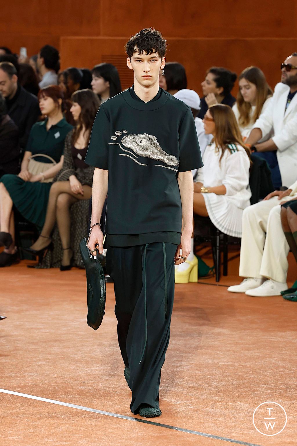 Fashion Week Paris Fall/Winter 2025 look 48 from the Lacoste collection womenswear