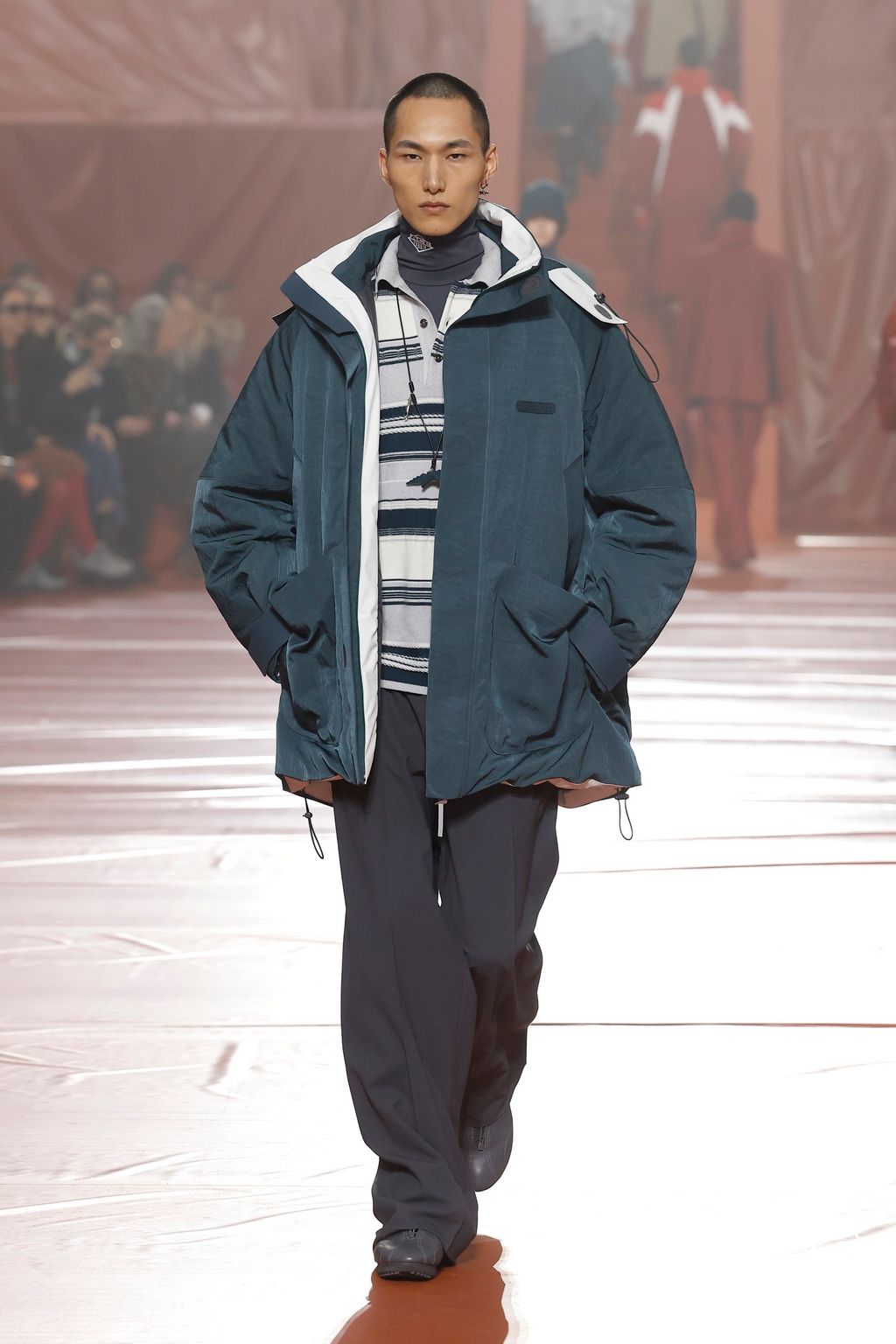 Fashion Week Paris Fall/Winter 2026 look 18 de la collection Lacoste womenswear