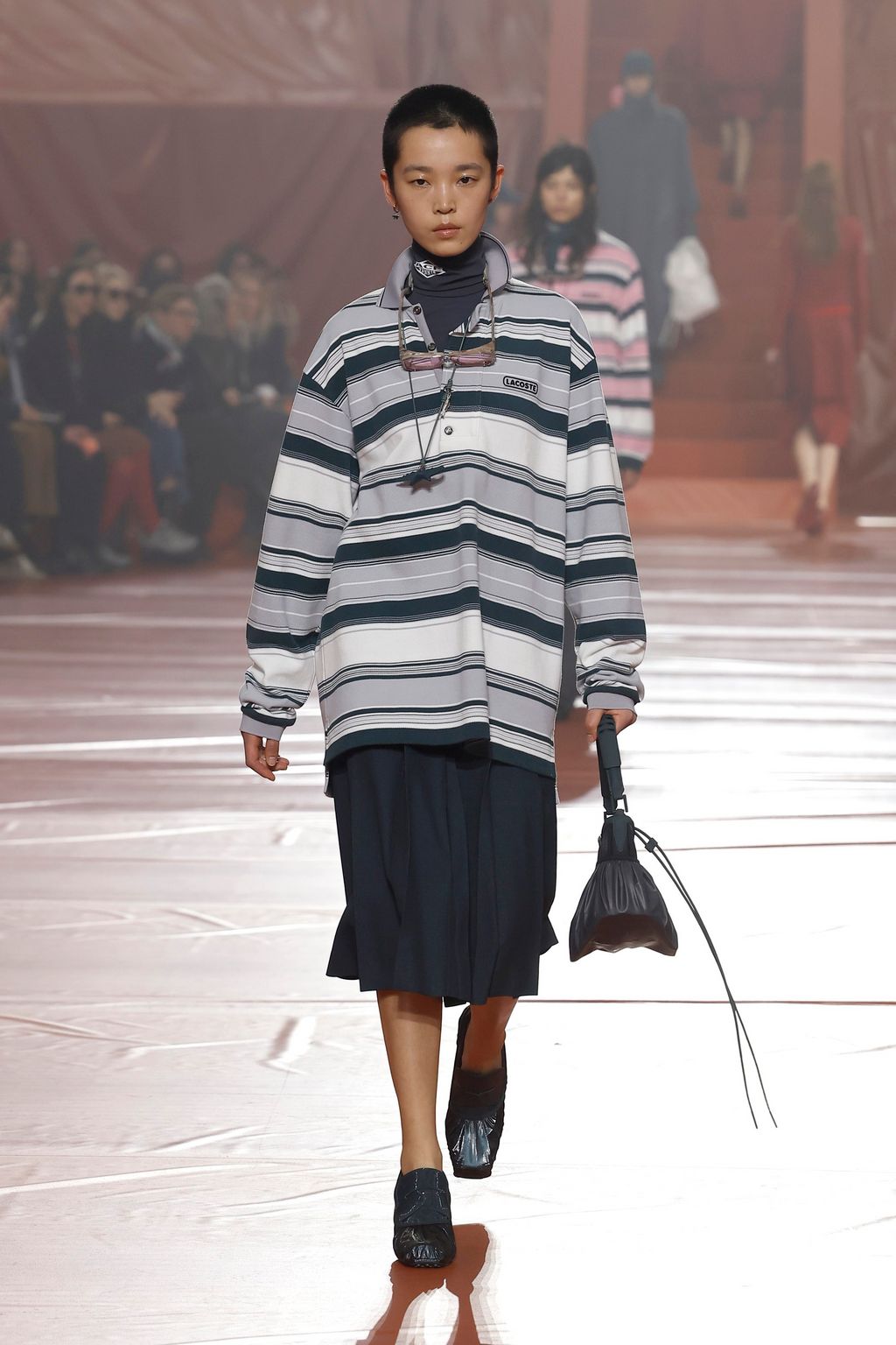 Fashion Week Paris Fall/Winter 2026 look 22 from the Lacoste collection womenswear