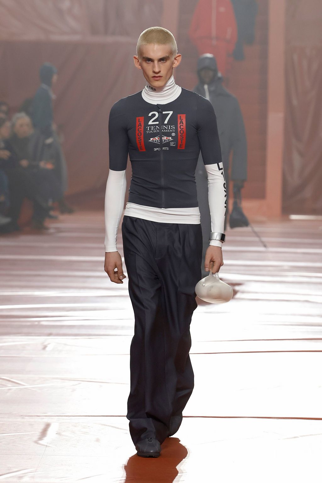 Fashion Week Paris Fall/Winter 2026 look 39 from the Lacoste collection womenswear