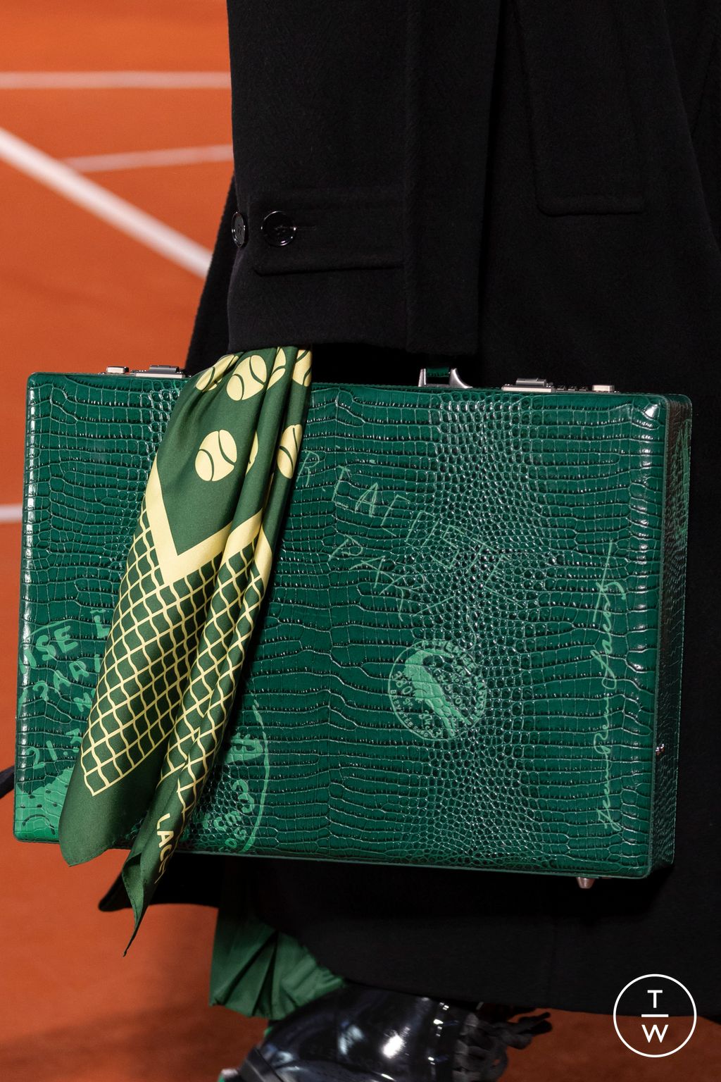 Fashion Week Paris Fall/Winter 2024 look 2 from the Lacoste collection womenswear accessories