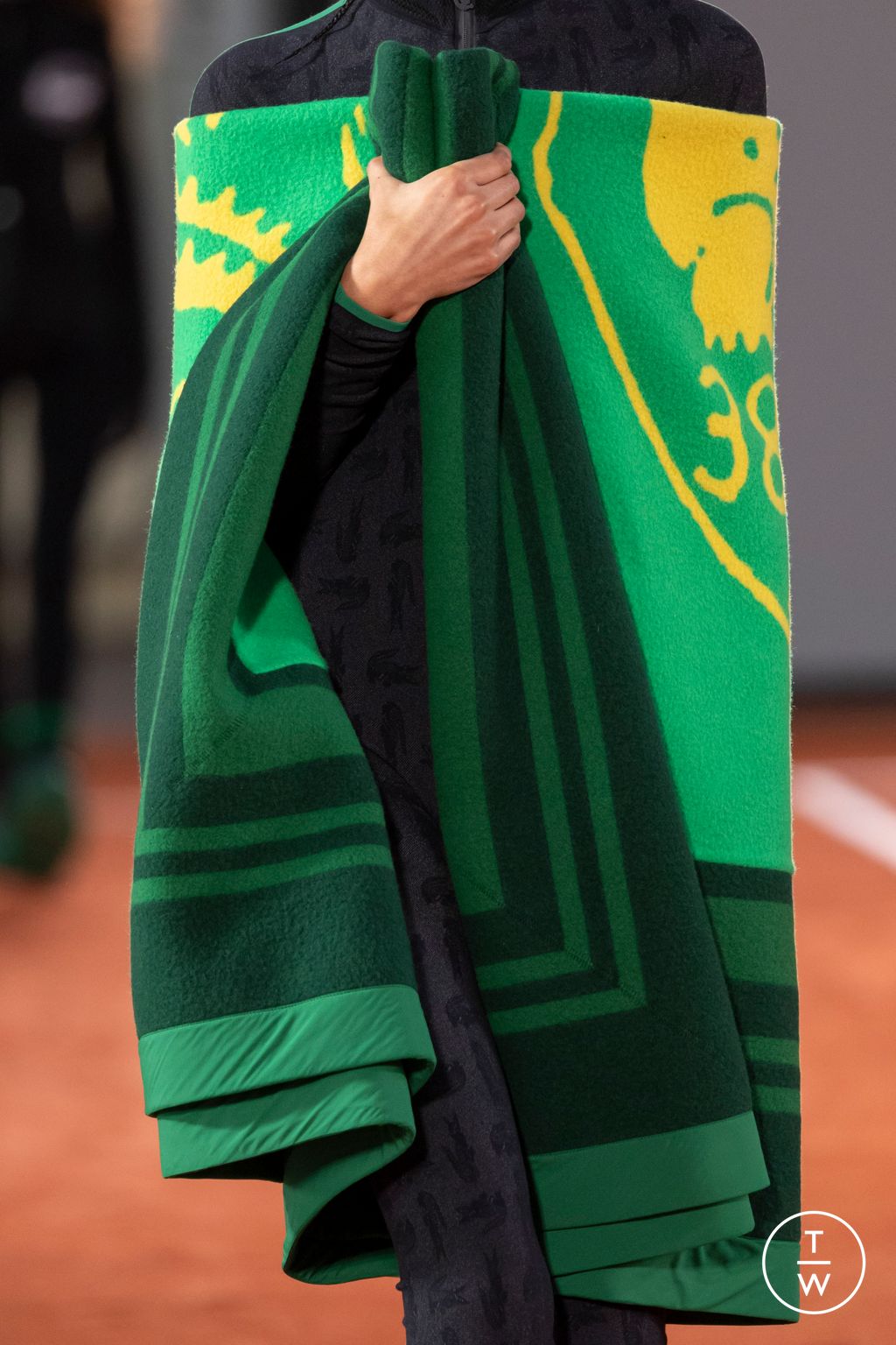 Fashion Week Paris Fall/Winter 2024 look 45 from the Lacoste collection womenswear accessories