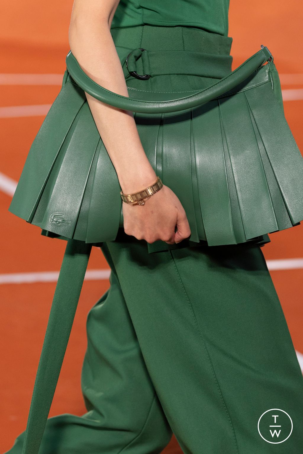 Fashion Week Paris Fall/Winter 2024 look 5 from the Lacoste collection womenswear accessories