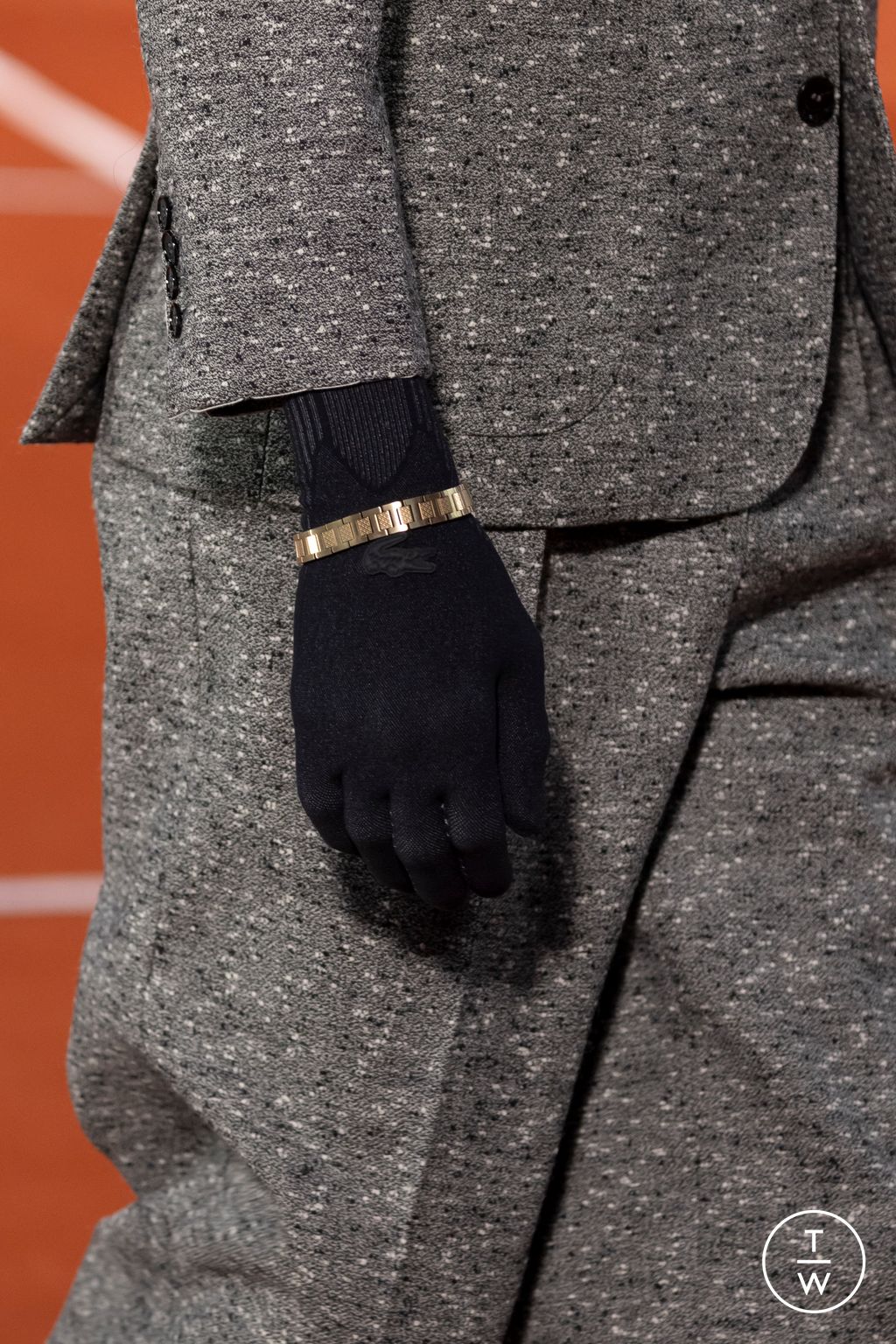 Fashion Week Paris Fall/Winter 2024 look 35 from the Lacoste collection womenswear accessories