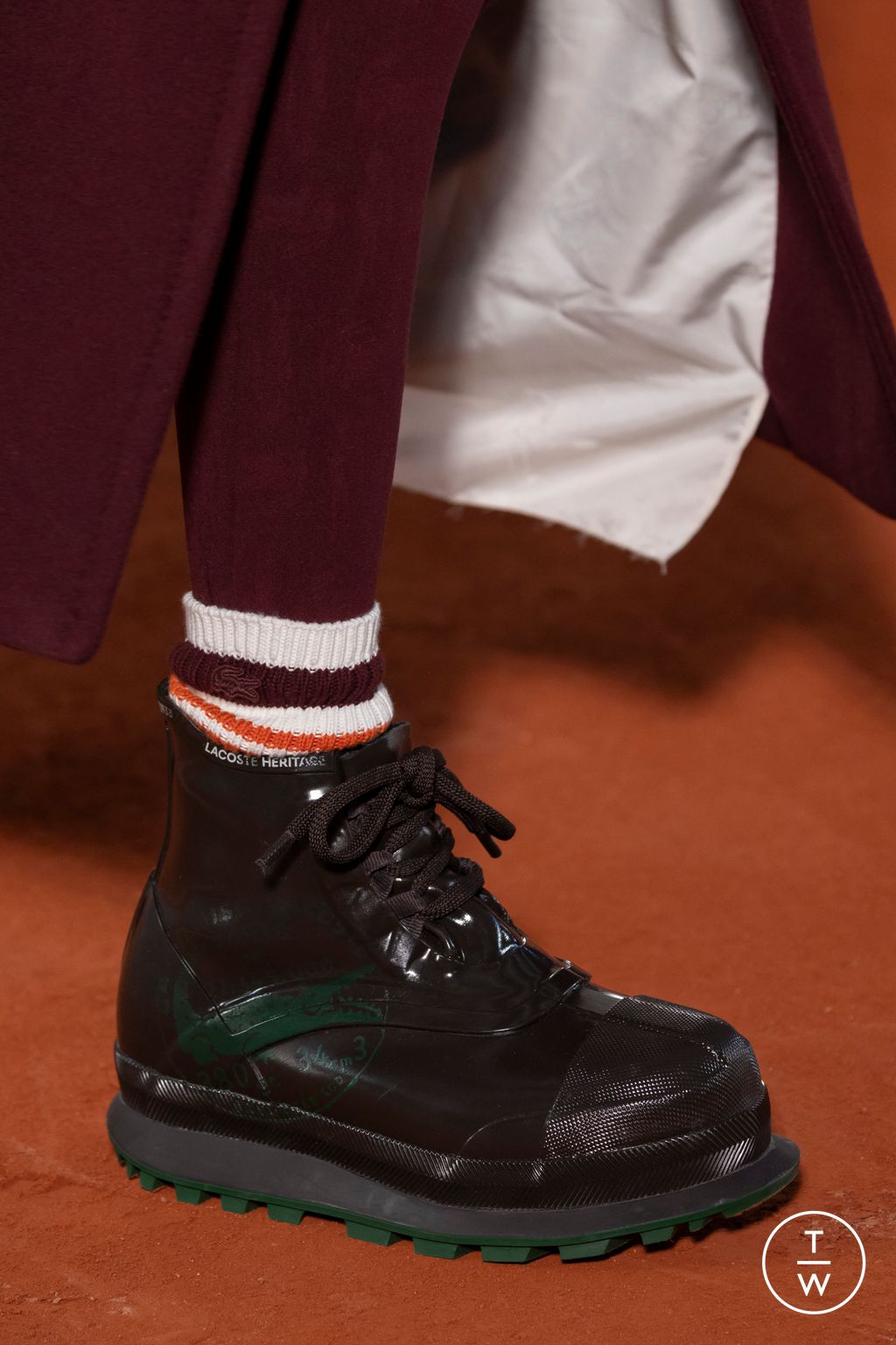 Fashion Week Paris Fall/Winter 2024 look 25 from the Lacoste collection womenswear accessories