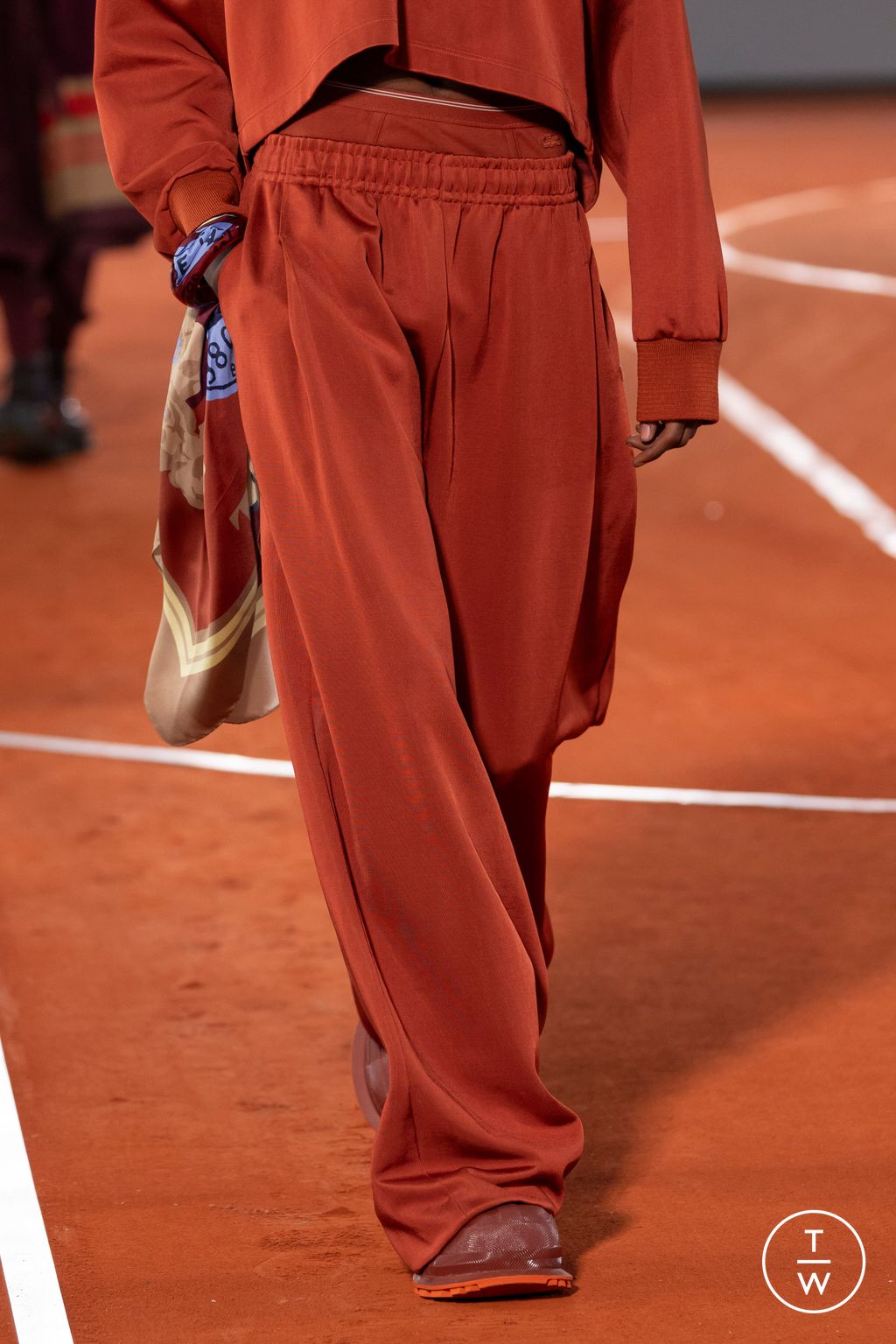 Fashion Week Paris Fall/Winter 2024 look 26 from the Lacoste collection womenswear accessories
