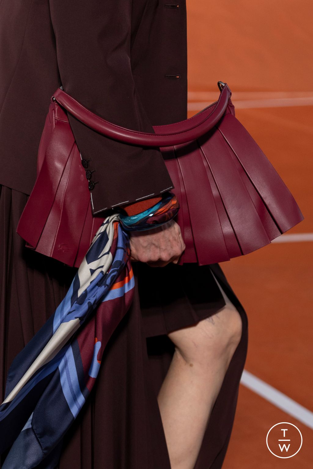 Fashion Week Paris Fall/Winter 2024 look 13 from the Lacoste collection womenswear accessories