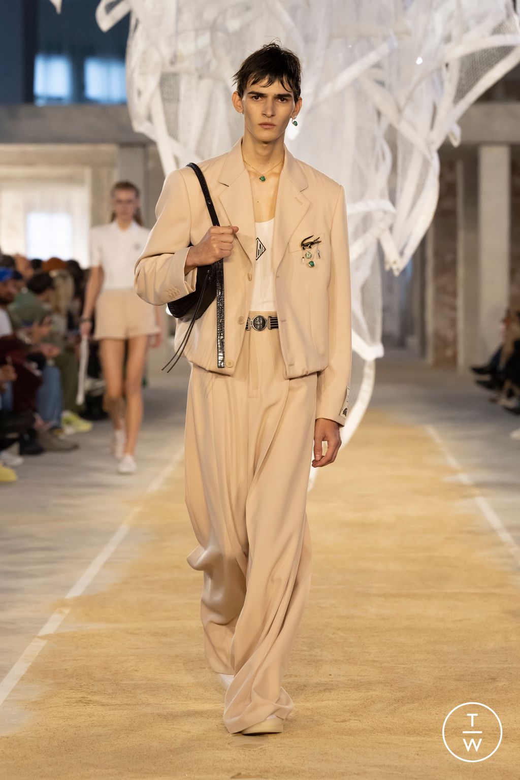 Fashion Week Paris Spring/Summer 2025 look 2 from the Lacoste collection womenswear
