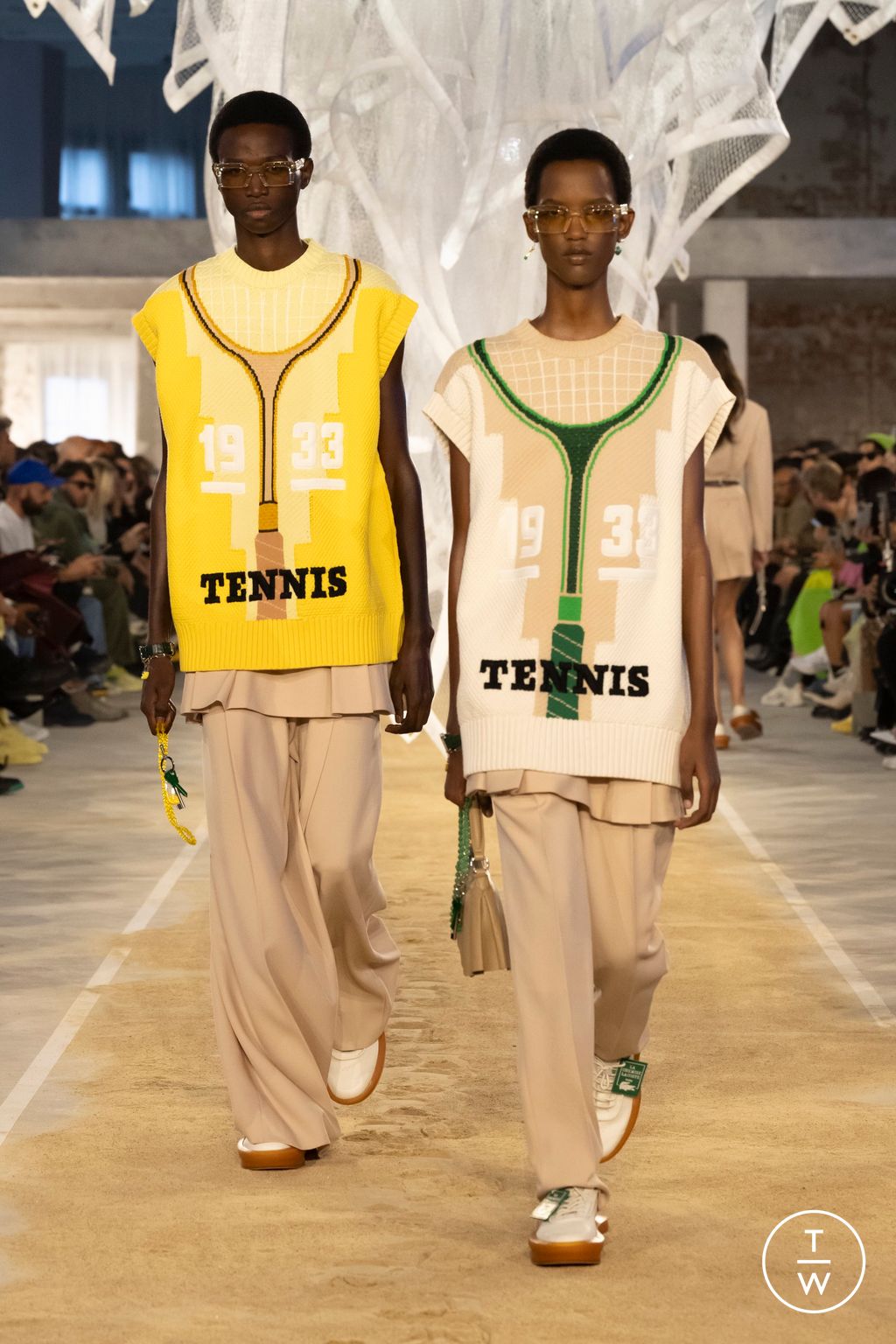 Fashion Week Paris Spring/Summer 2025 look 7 from the Lacoste collection womenswear