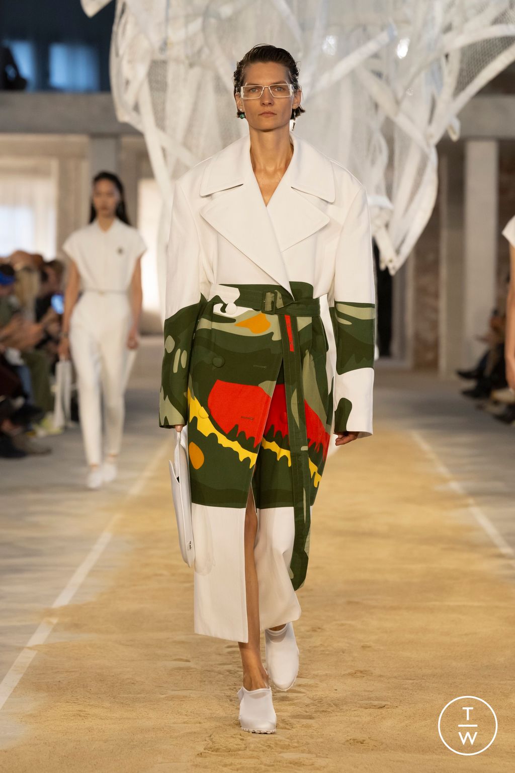 Fashion Week Paris Spring/Summer 2025 look 25 de la collection Lacoste womenswear
