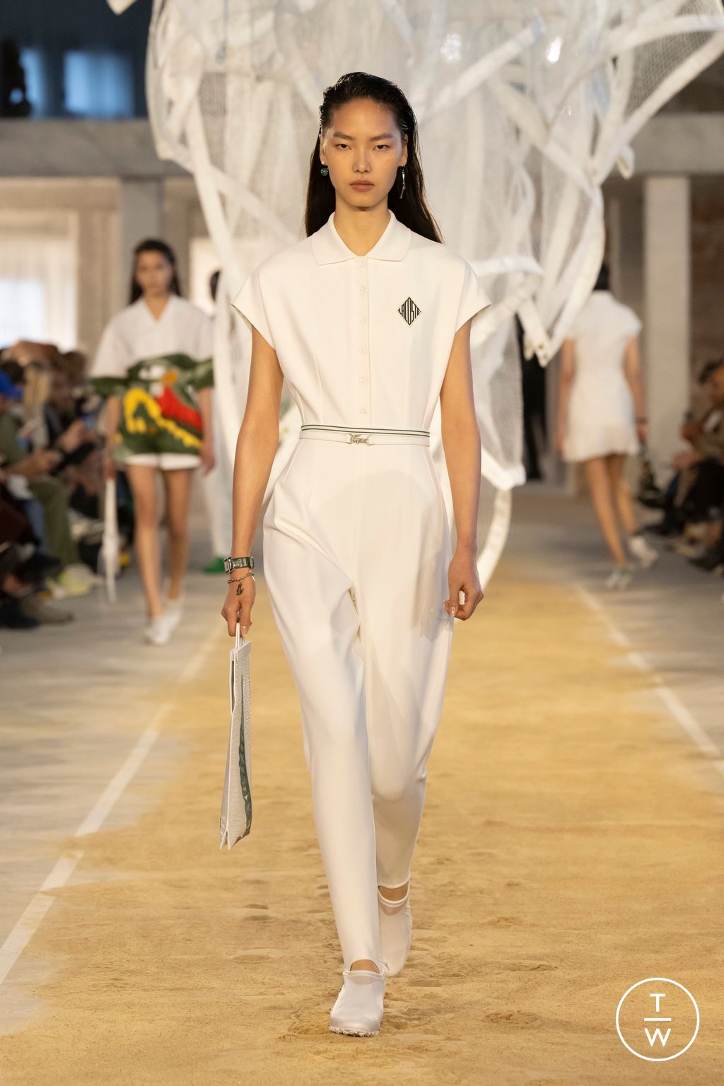 Fashion Week Paris Spring/Summer 2025 look 26 from the Lacoste collection womenswear