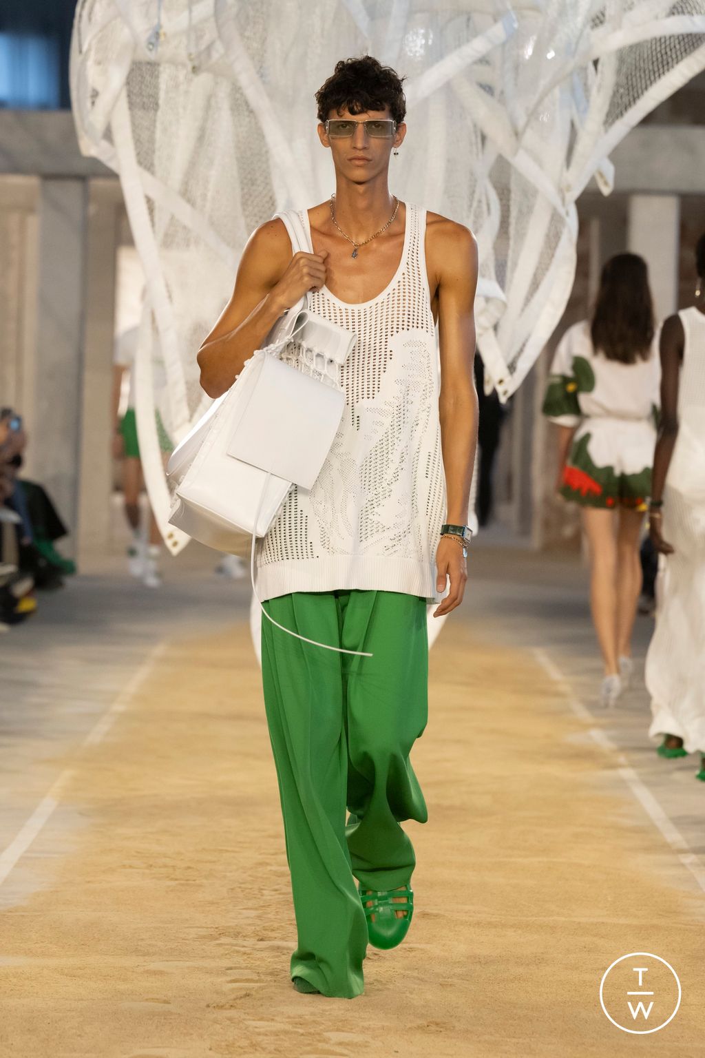 Fashion Week Paris Spring/Summer 2025 look 29 from the Lacoste collection womenswear