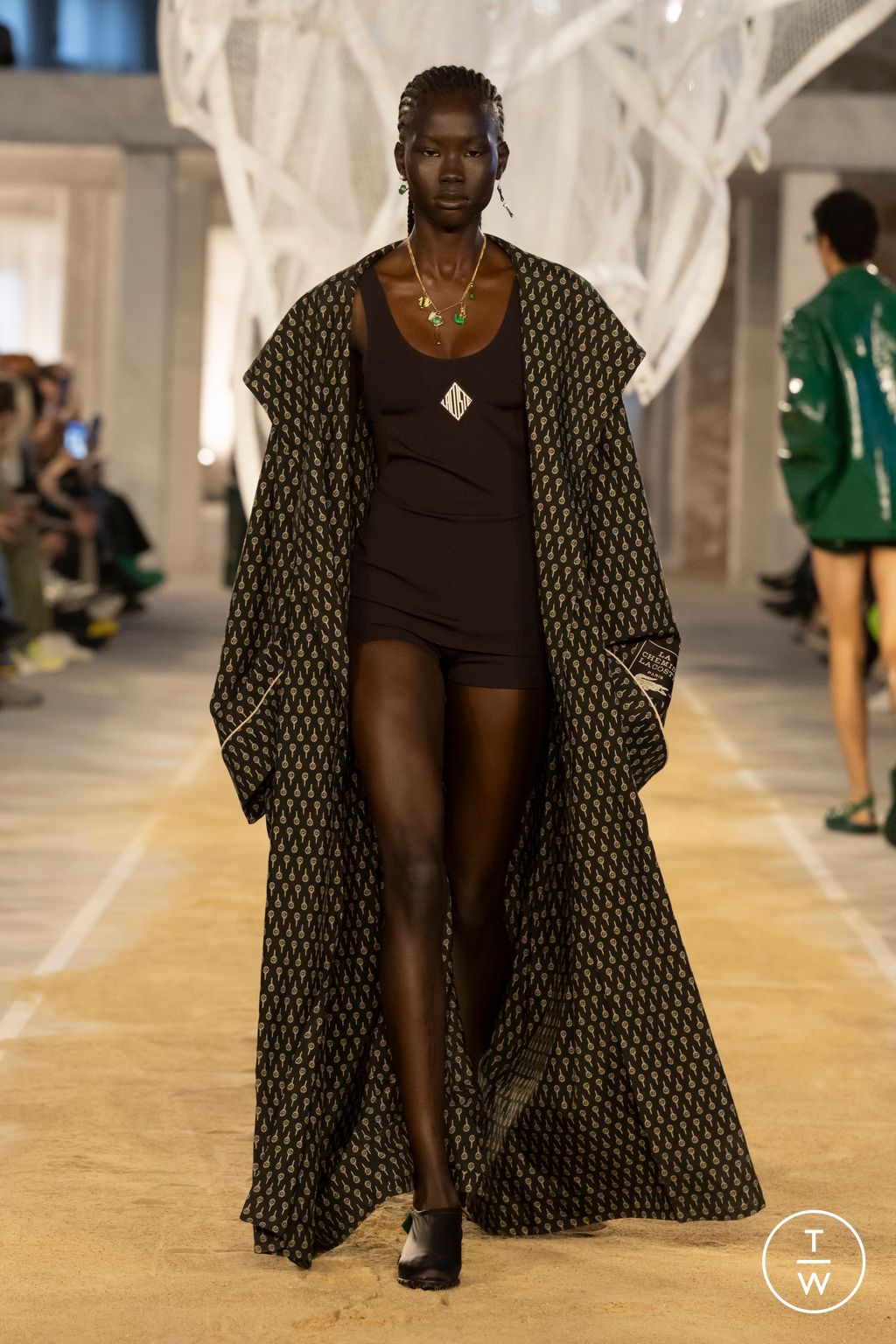 Fashion Week Paris Spring/Summer 2025 look 37 from the Lacoste collection womenswear