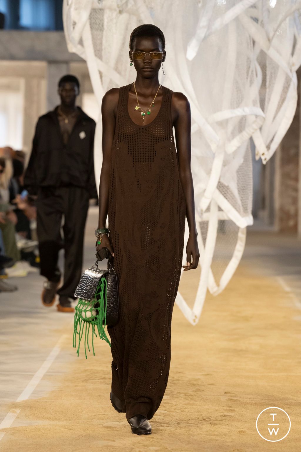 Fashion Week Paris Spring/Summer 2025 look 42 from the Lacoste collection womenswear