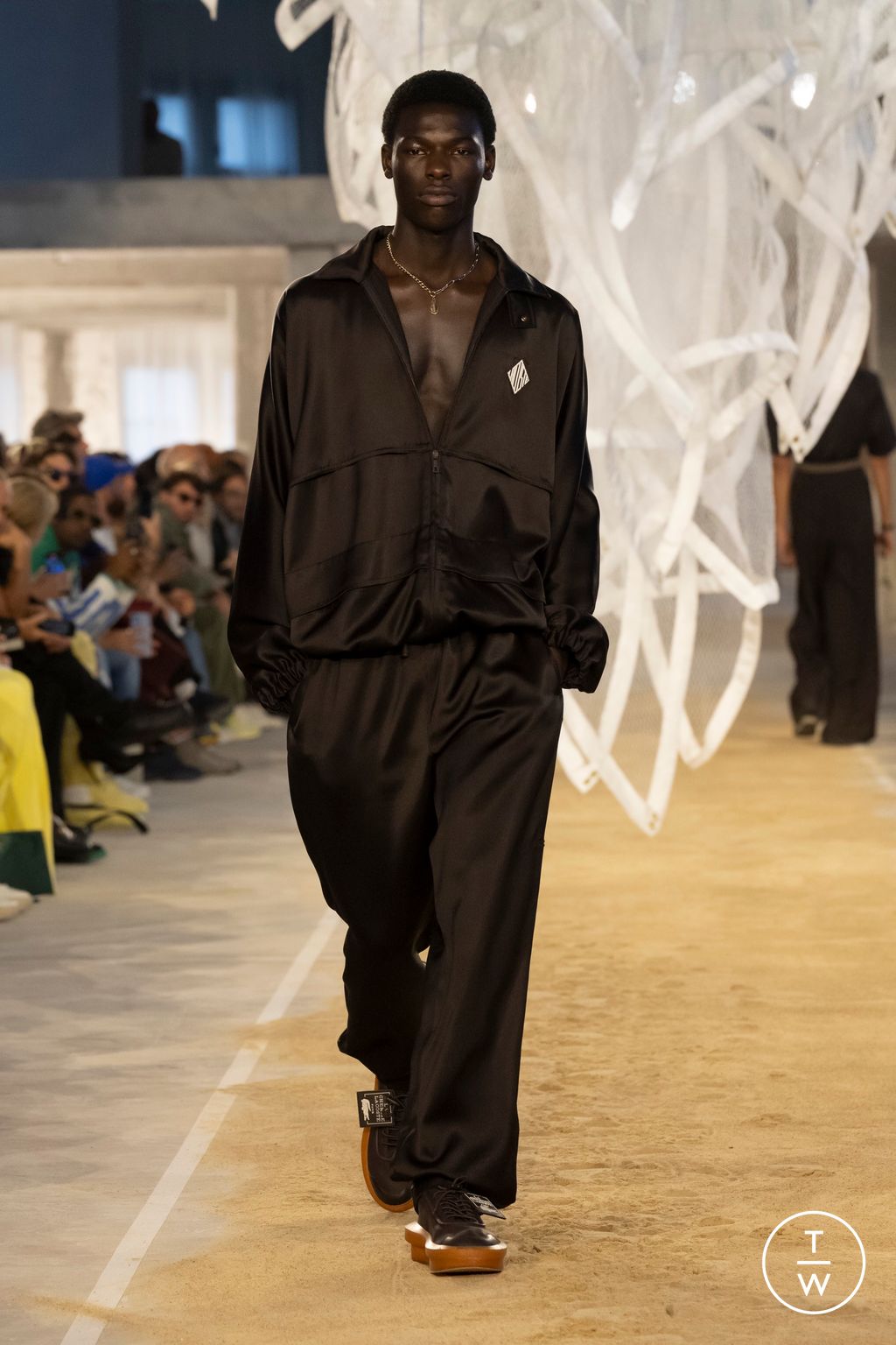 Fashion Week Paris Spring/Summer 2025 look 43 from the Lacoste collection womenswear