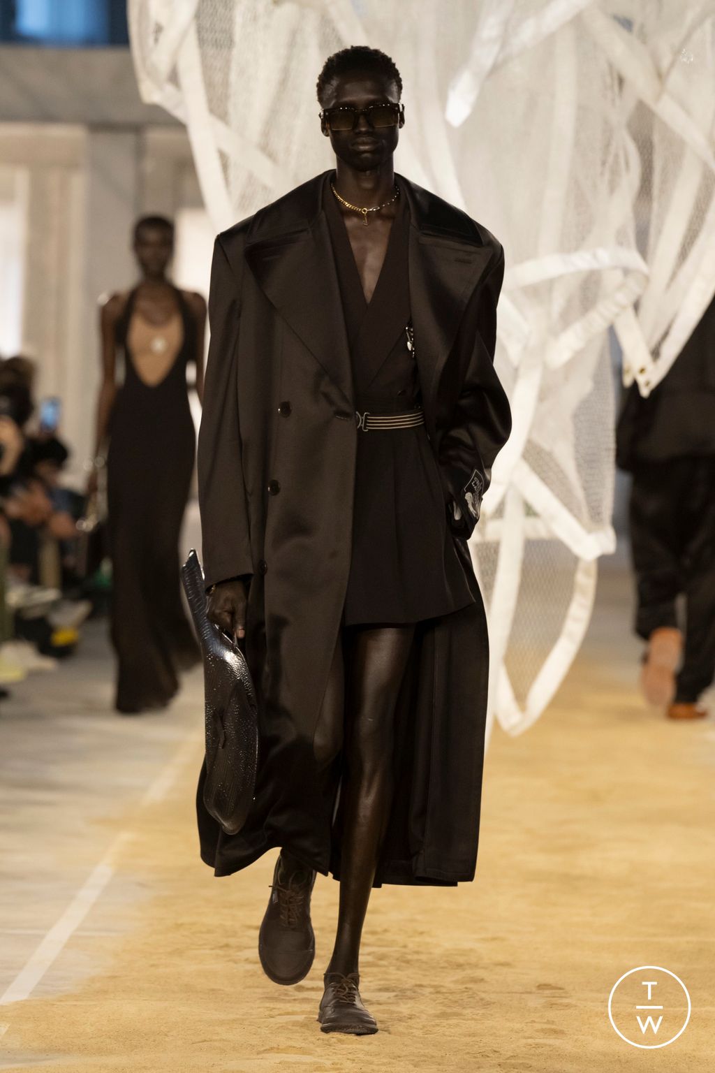 Fashion Week Paris Spring/Summer 2025 look 45 from the Lacoste collection womenswear