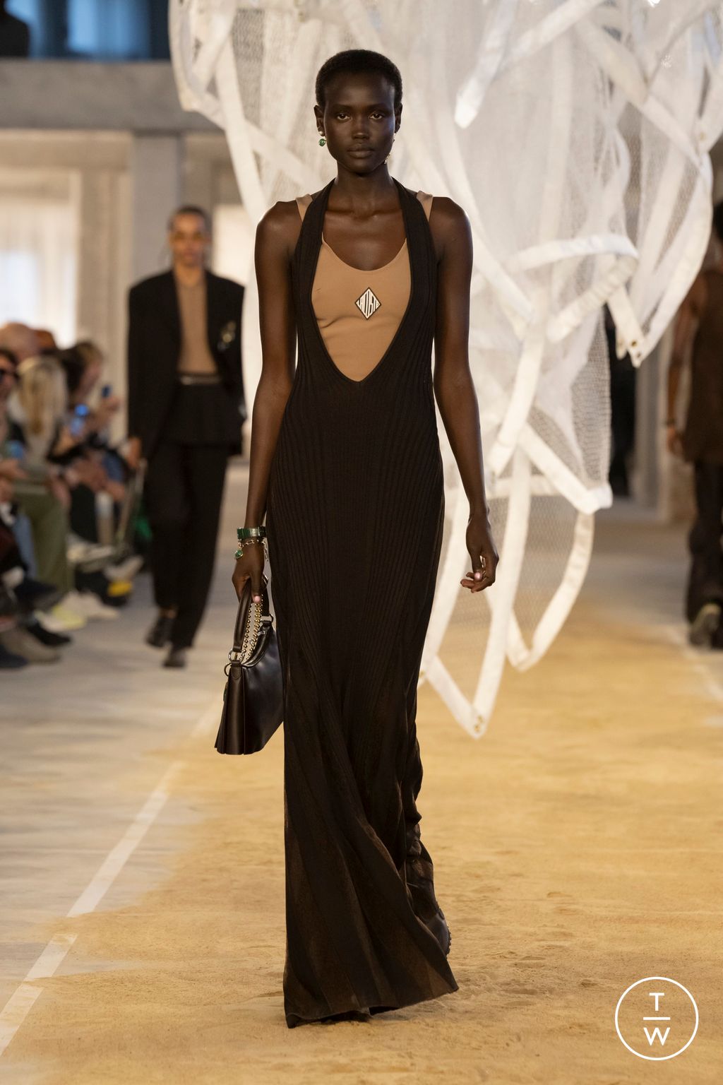 Fashion Week Paris Spring/Summer 2025 look 46 from the Lacoste collection womenswear