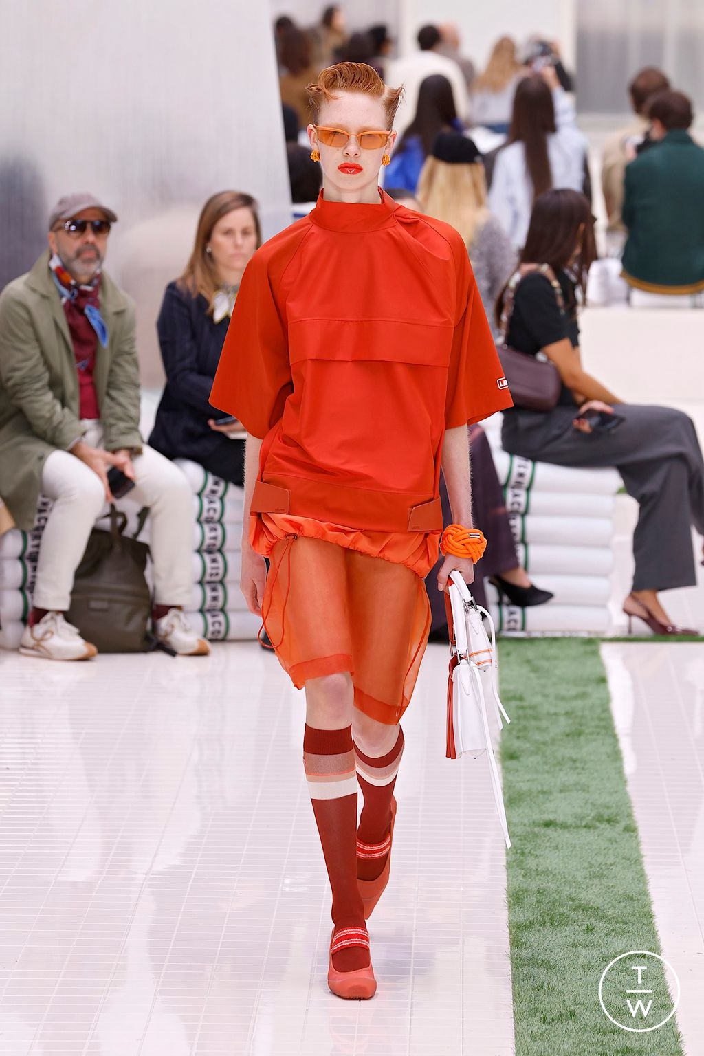 Fashion Week Paris Spring/Summer 2026 look 17 from the Lacoste collection womenswear