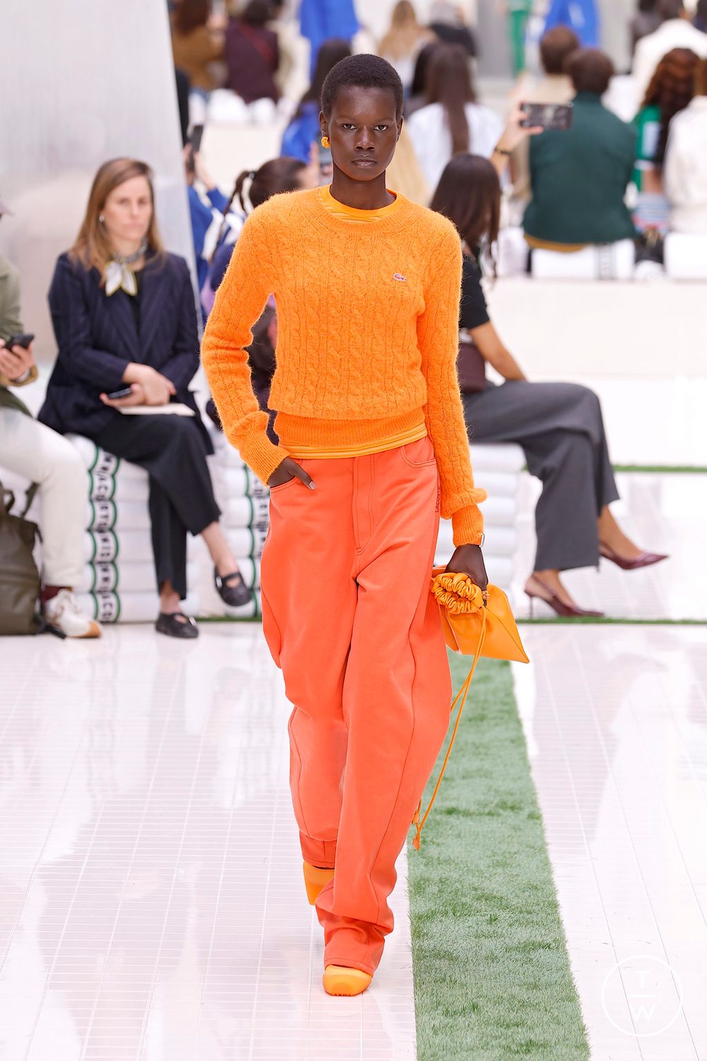 Fashion Week Paris Spring/Summer 2026 look 22 from the Lacoste collection womenswear
