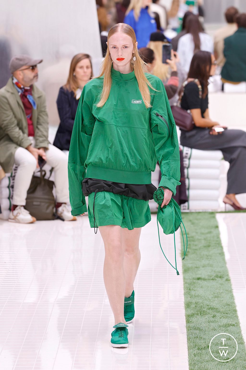 Fashion Week Paris Spring/Summer 2026 look 24 from the Lacoste collection womenswear