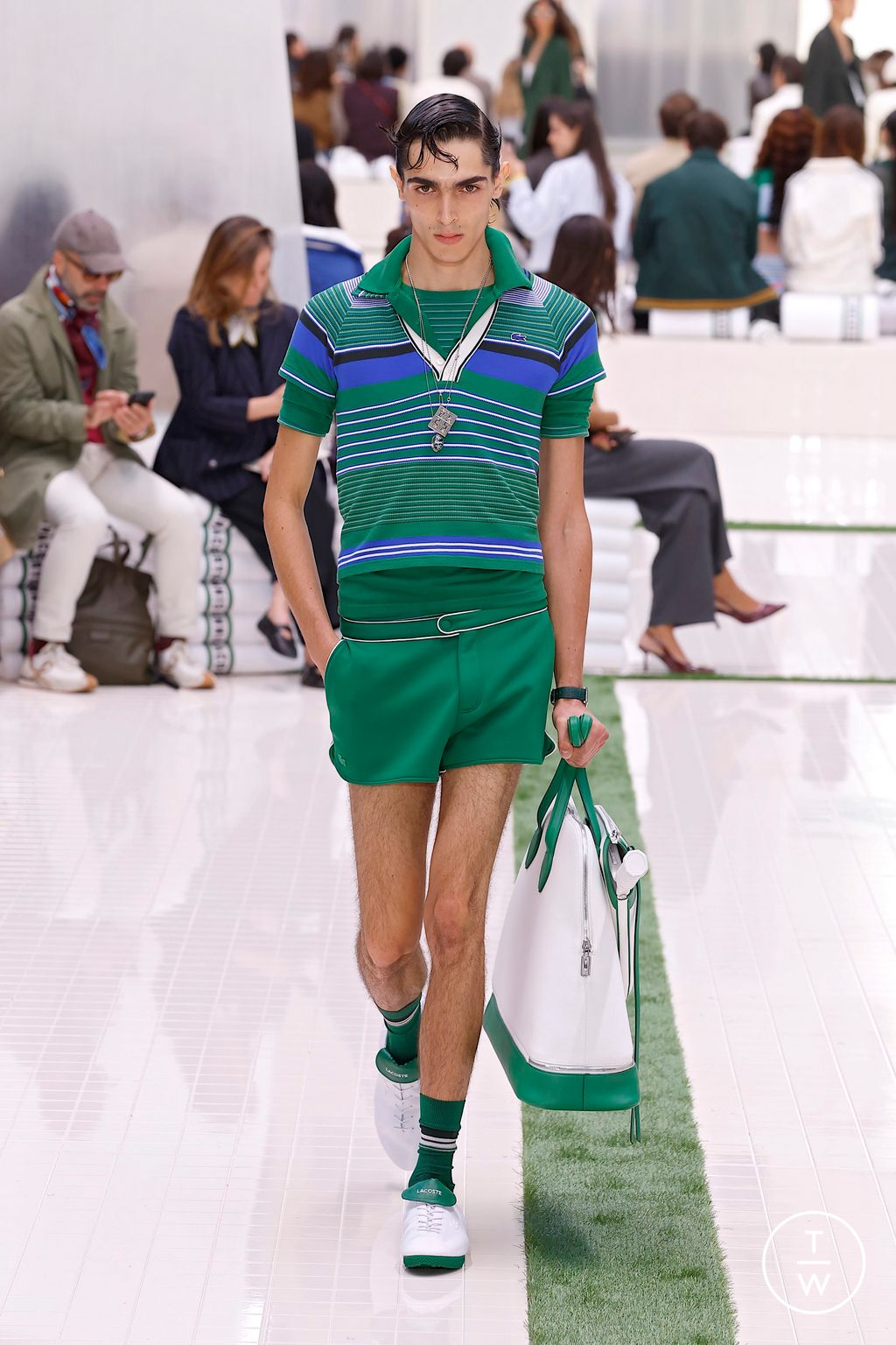 Fashion Week Paris Spring/Summer 2026 look 32 from the Lacoste collection womenswear
