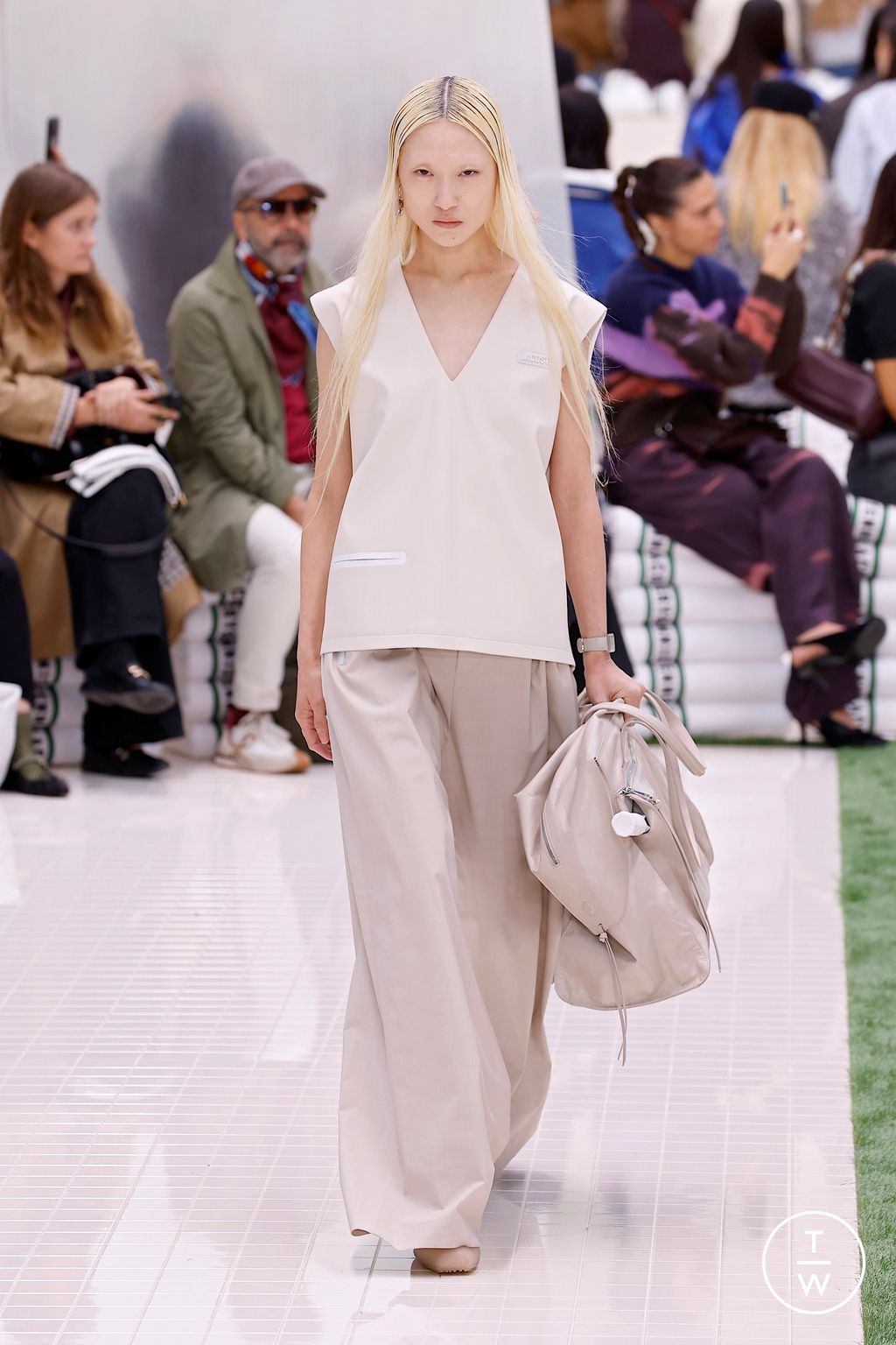 Fashion Week Paris Spring/Summer 2026 look 45 from the Lacoste collection womenswear