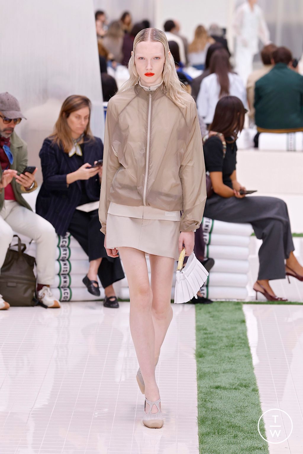 Fashion Week Paris Spring/Summer 2026 look 49 from the Lacoste collection womenswear