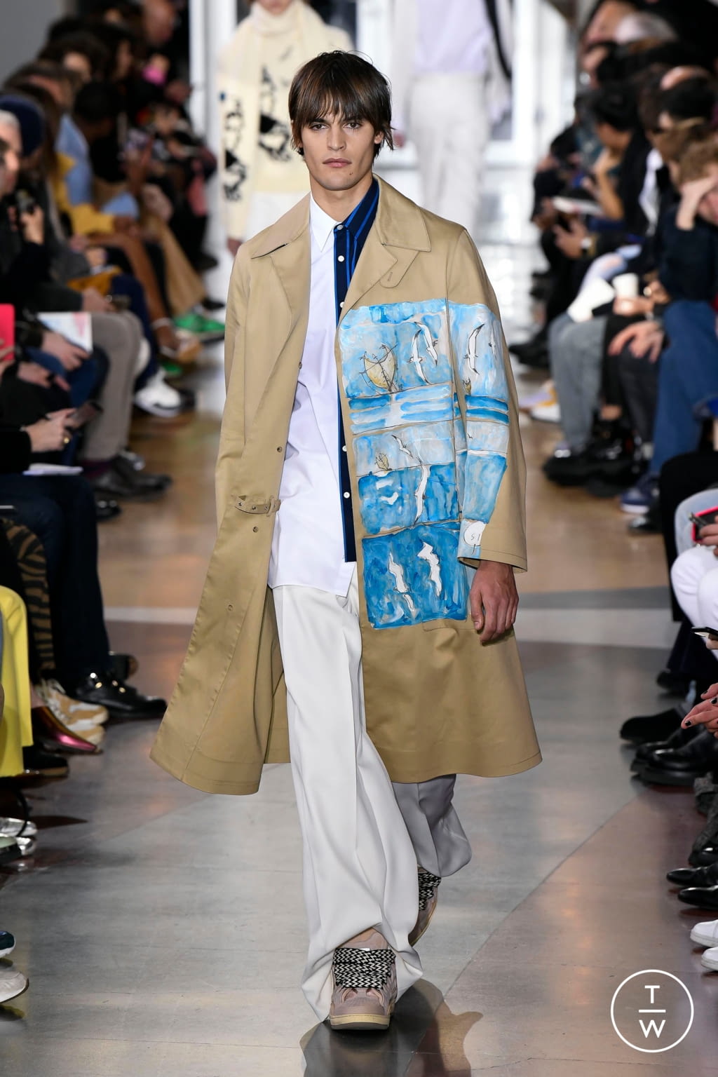 Fashion Week Paris Fall/Winter 2020 look 40 from the Lanvin collection 男装