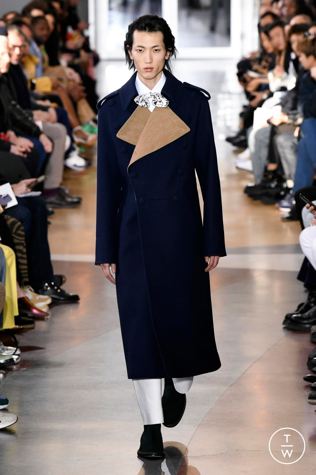 Fashion Week Paris Fall/Winter 2020 look 56 from the Lanvin collection menswear