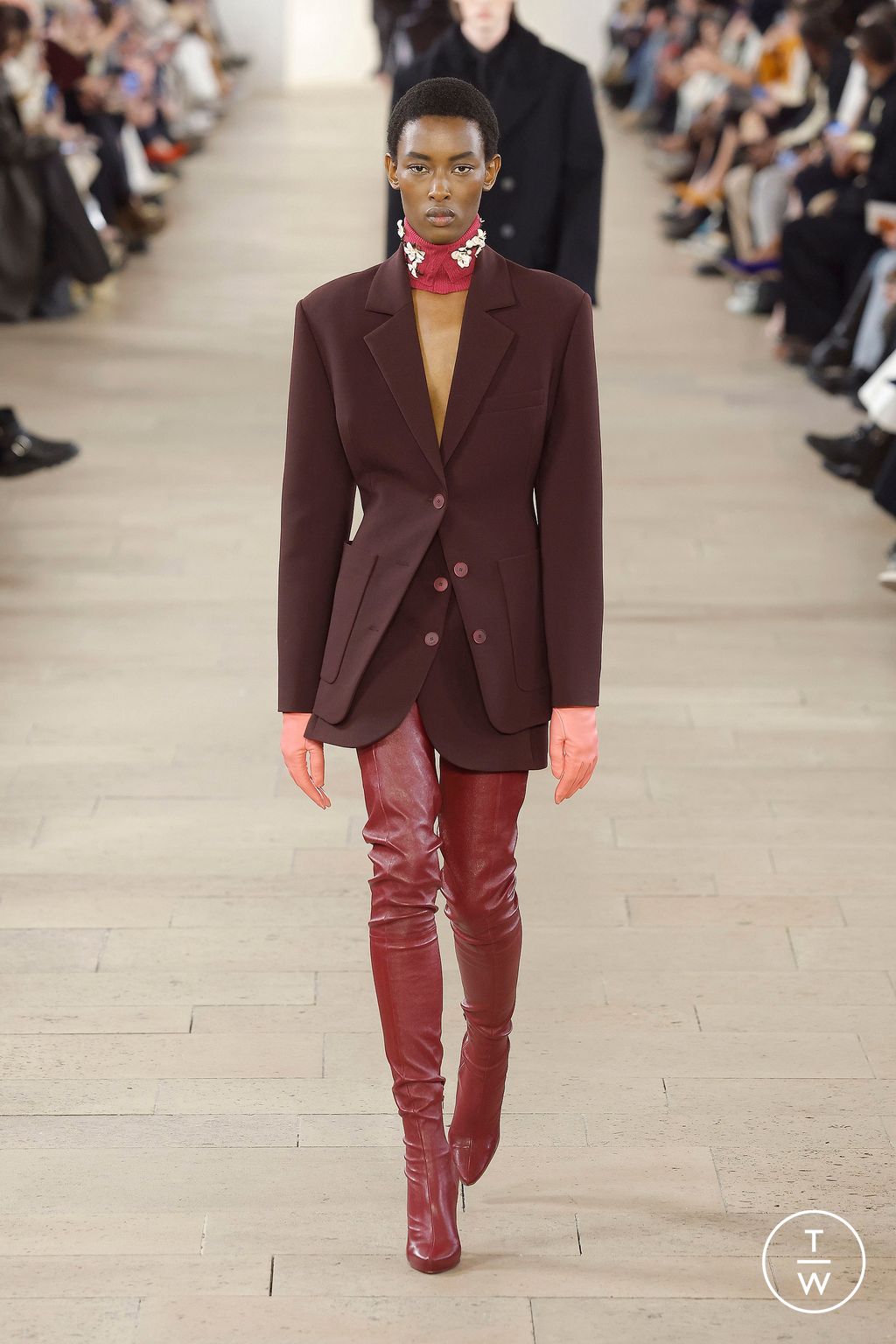 Fashion Week Paris Fall/Winter 2023 look 3 from the Lanvin collection womenswear