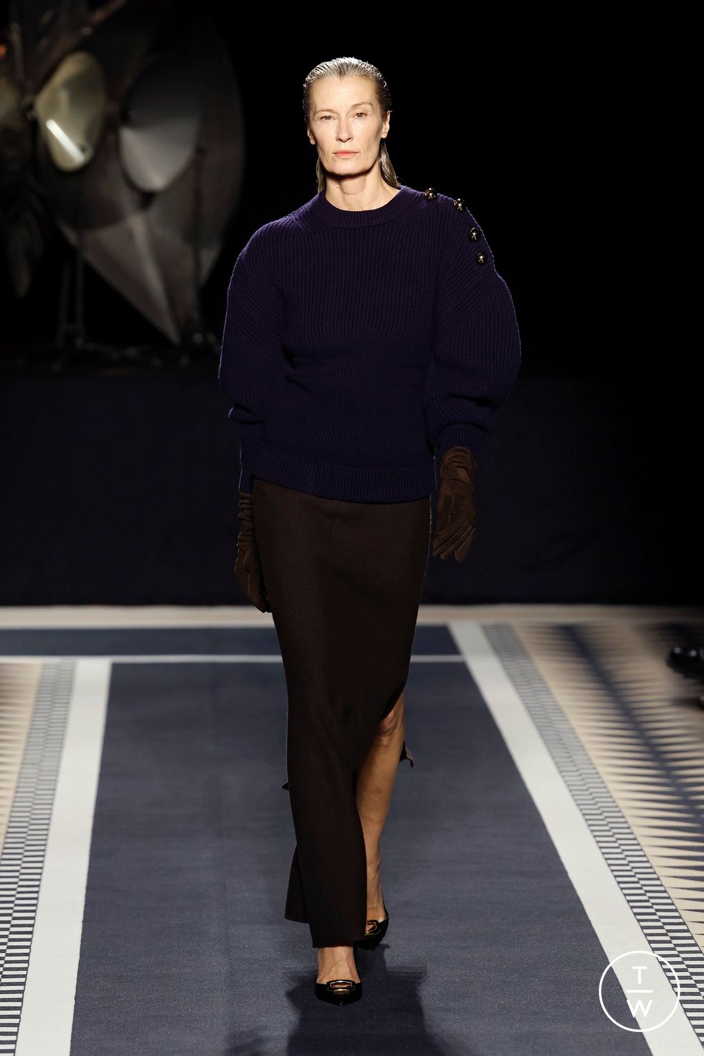 Fashion Week Paris Fall/Winter 2025 look 3 from the Lanvin collection womenswear