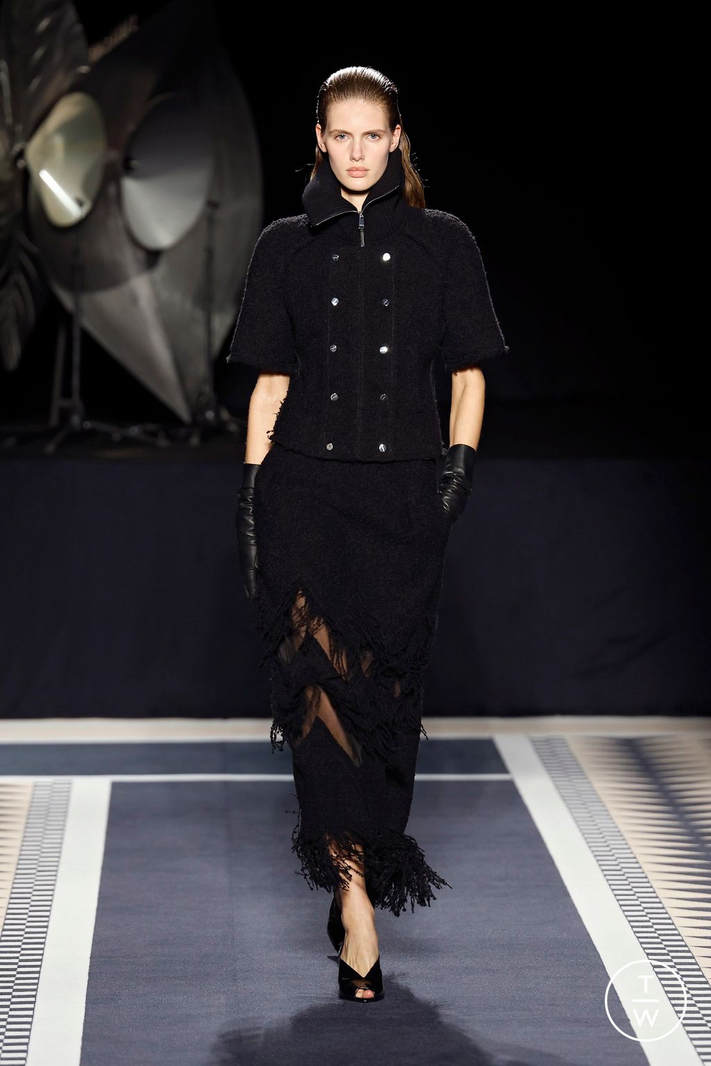 Fashion Week Paris Fall/Winter 2025 look 50 de la collection Lanvin womenswear