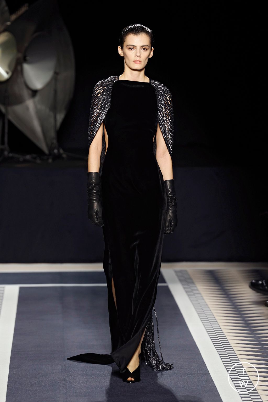 Fashion Week Paris Fall/Winter 2025 look 55 from the Lanvin collection womenswear