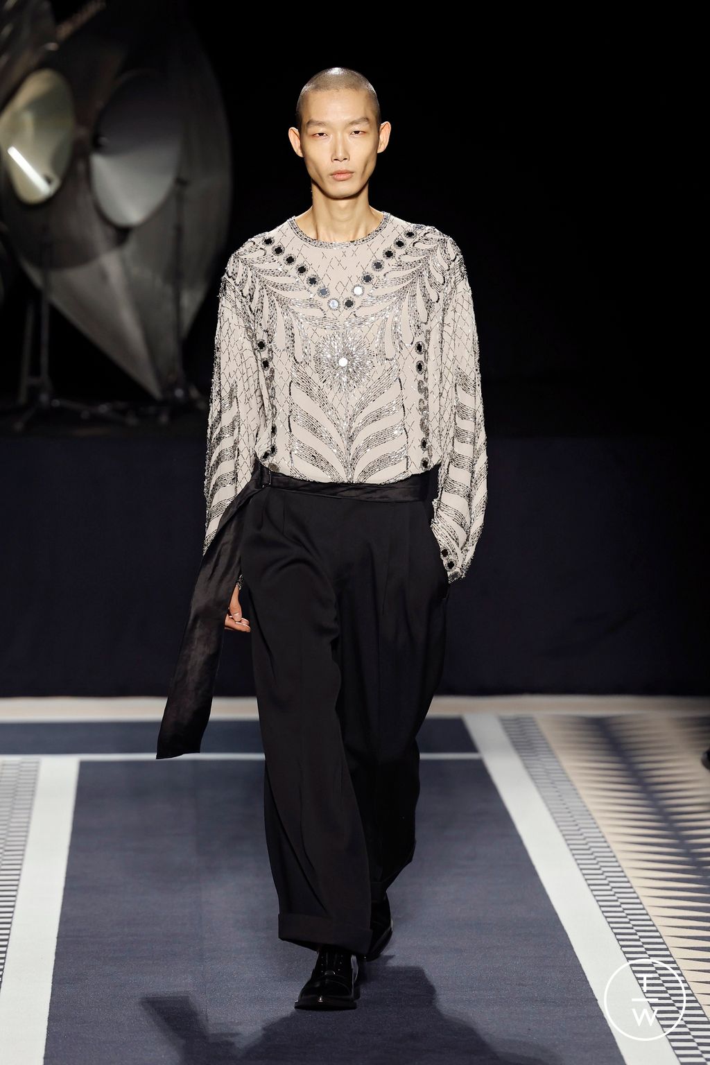 Fashion Week Paris Fall/Winter 2025 look 59 de la collection Lanvin womenswear