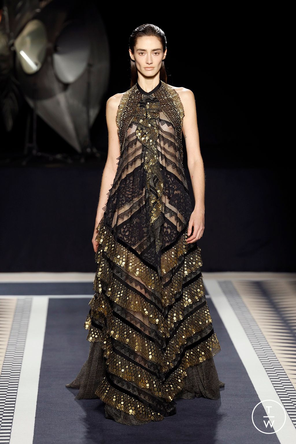 Fashion Week Paris Fall/Winter 2025 look 62 from the Lanvin collection womenswear