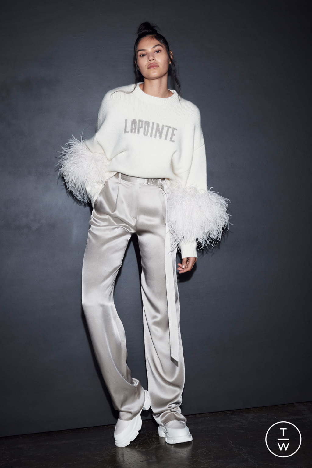 Fashion Week New York Pre-Fall 2021 look 12 from the LaPointe collection womenswear